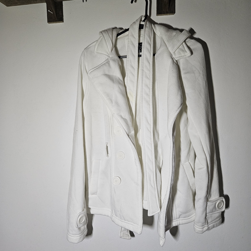 Rue21 Cream Hooded Jacket